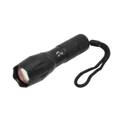 LINTERNA DM-L03 Linterna de 1 LED XML-T6, alimentada por batería de litio 18650, incluye cargador de 4,2V y la pila