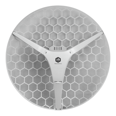 LHG-XL-5-AX MIKROTIK Antena sectorial grilla 5GHz ganancia 27dBi estándar L3 diámetro 550mm incluye alimentación 24V