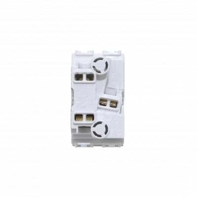KEP-G KALOP Interruptor unipolar blanco de 9/12 con 2 pines para 16A 250V, requiere módulo KEP-A KL40100