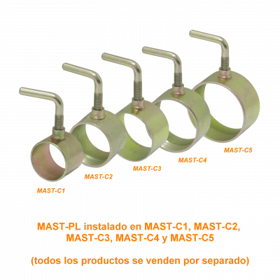 MAST-PL LINKMADE Herramienta de Giro 90º con Repuesto de Hilo para Sujeción de Mástil a Base