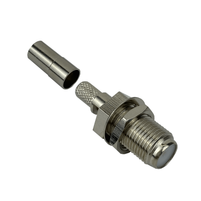 FH2C Conector F-Hembra Crimpeable para Cable LMR195 RG58 Serie-195