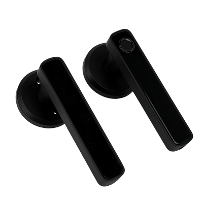 LOCK-SMART Dispositivo de acceso inteligente con tecnología digital, conectividad WiFi, sensor biométrico de huella dactilar, incluye llave convencional e instalación de pilas AA