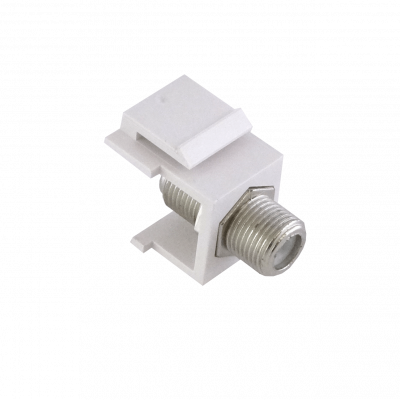 KFFWL. LINKMADE Blanco Conexión Coaxial F-Hembra a F-Hembra Acoplador Keystone Tipo F