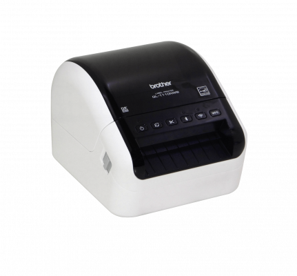 QL-1110NWB BROTHER Impresora Térmica de Etiquetas con Corte Automático, Ancho 103mm, Doble USB, LAN, WiFi, Bluetooth, 300dpi, Compatible DK