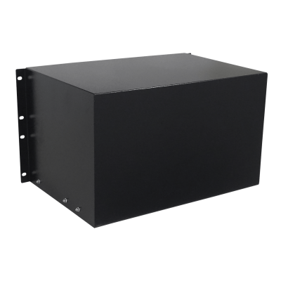 RAC-6U LINKMADE Bandeja porta-equipos 6U con cerradura color negro para armario rack altura 6 unidades profundidad 30cm