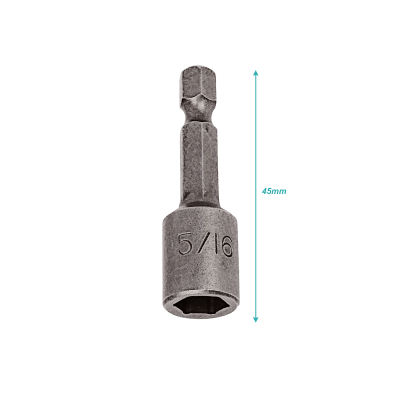 PH516 Punta de vaso hexagonal de 5/16 x 45mm magnetizada 1-pieza