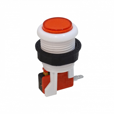 BOTON-ROJO Rojo Arcade Interruptor Pulsador 27mm NA N/A 2-pin