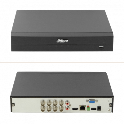 DVR-8 DAHUA 8-Canales Analógico/IP requiere-1-SATA LAN-100 HDMI VGA USB RS485 Videograbador HCVR4108