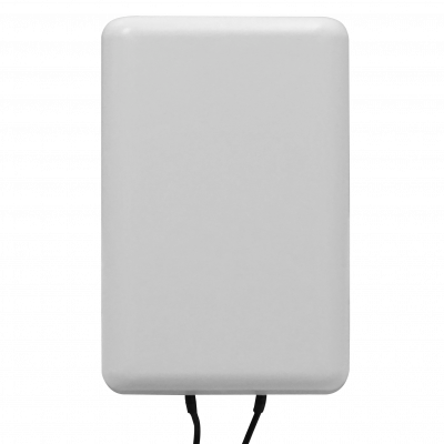 7027HV Antena Panel 2x7/9dBi 2-Conector-SMA-Macho/5mt 698-960 1710-2700MHz Polarización-Cruzada 26x17x6cm