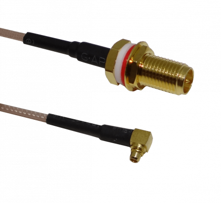 ACMMCXRPSMA MIKROTIK Cable Pigtail MMCX Macho a RP-SMA Hembra CA100 26cm
