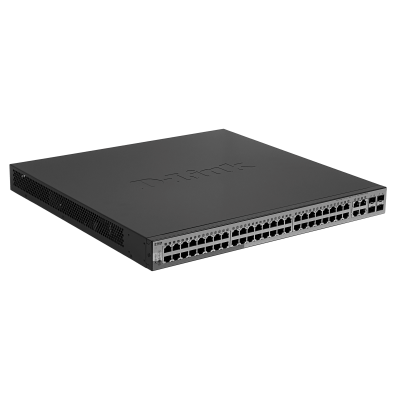 DGS-1210-52P D-LINK 48-1000-PoE+ 4-SFP tot-370W Switch Smart Rack req-Cable-C13