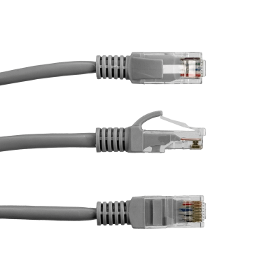 CPG-05 ULINK Cable de Conexión Multifilar Cat5E Gris de 0,5 metros Moldeado por Inyección, 1 Unidad