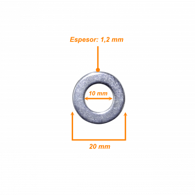 GOL-M10 M10 Golillas 10-unids 20x10x1,2mm compatible con Sinfin M10-230