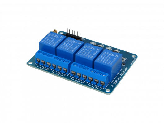 RELE-4X5 Módulo 4 Relés 5VDC 6 Pines NC/NA Conmutador LED Aislados Ópticamente JQC-3FF-S-Z