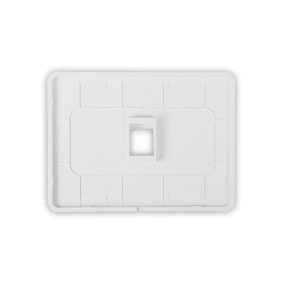 UFP1W UI Panel Frontal 1-módulo Blanco 1-Puerto Keystone Orientación Apaisada Revestible 118x88mm