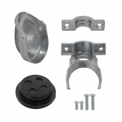 EMT20-CAP Cubierta Superior para Tubería Conduit EMT de 20mm con 5 Bocas de Cableado para diámetros 17-25mm