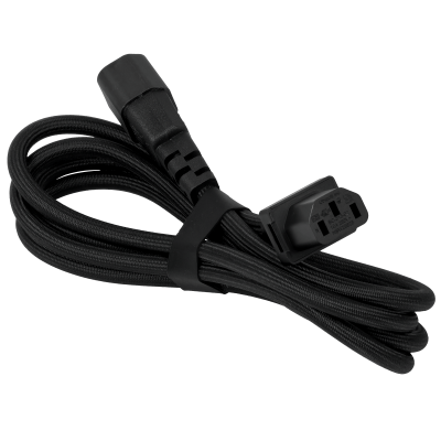 UCMC. UBIQUITI 1,8mt Negro Macho-Hembra Cable Poder 10A UACC-CABLE-C13-C14
