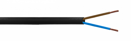 CORDON7-2 Negro 2x0,75mm 100 metros Conductor Eléctrico RVV 4-6AMP 2x0.75mm PVC