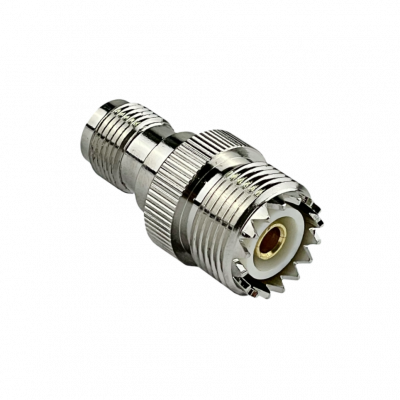 UHTH Adaptador acoplador coaxial de conector hembra UHF a conector hembra TNC