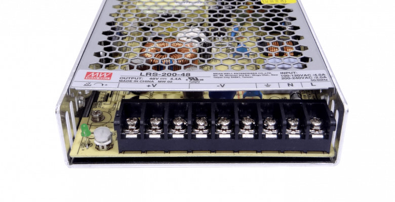 LRS-200-48 MEANWELL 211W 48V 4,4A Regulable Metálica Listón Fuente Alimentación sin Ventilador