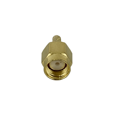 RM1C Conector coaxial crimpeable PRSMA-Macho para cable RG316, apto para CA100 y RG174