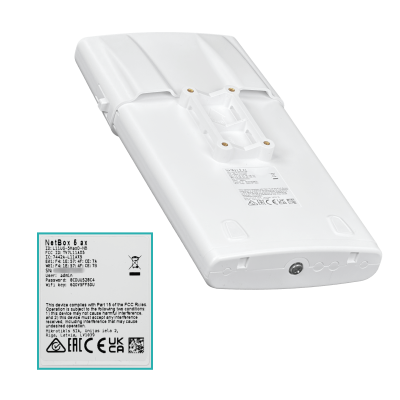 NETBOX5-AX MIKROTIK Exterior 802.11AX WiFi6 2X2 1-1000 2-RPSMA L4 L11UG-5HaxD-NB