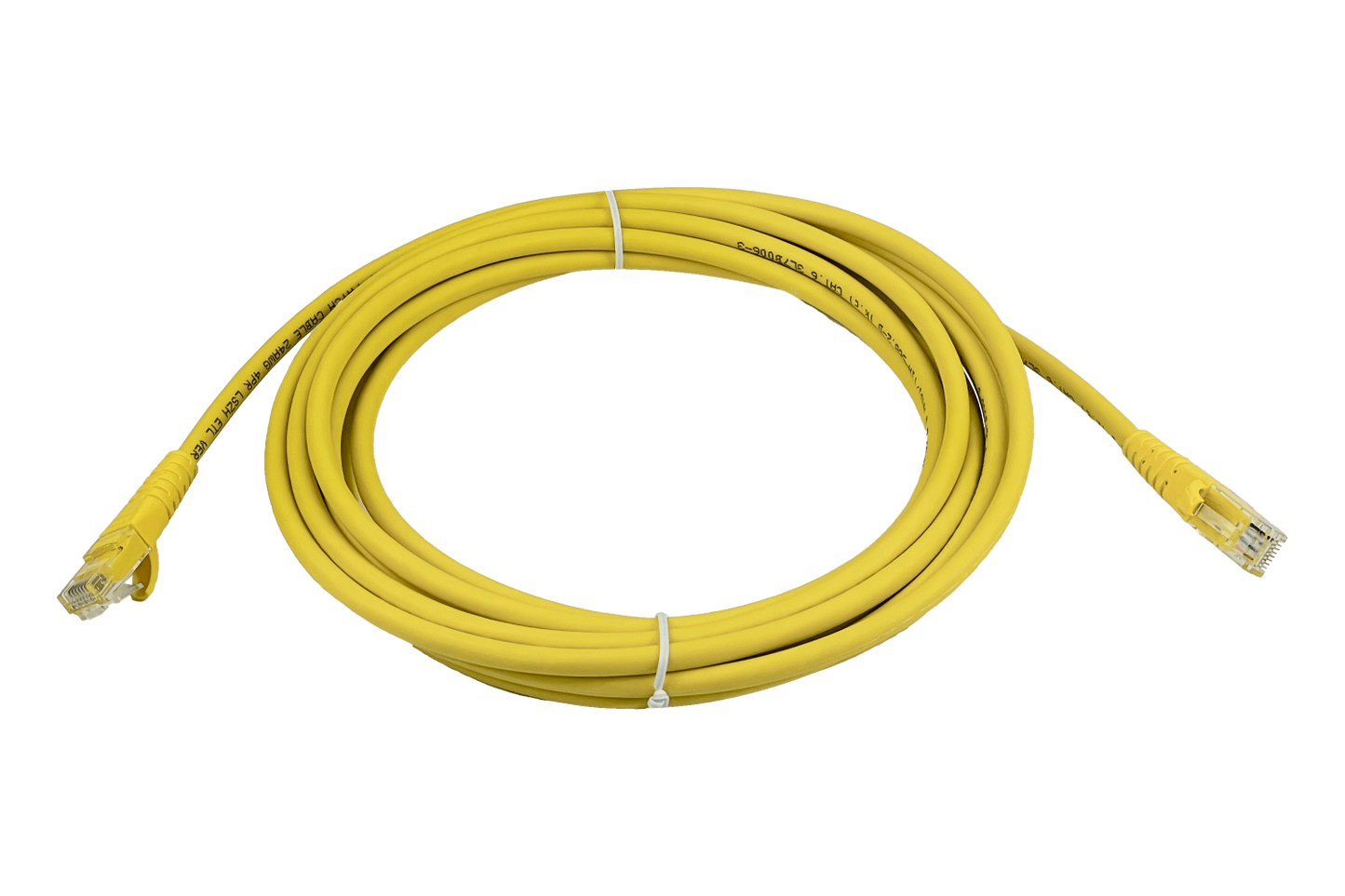 CP6M-50L. LINKMADE Cable de Interconexión CAT6 5mt Amarillo LSZH Moldeado Estructura Multifilar
