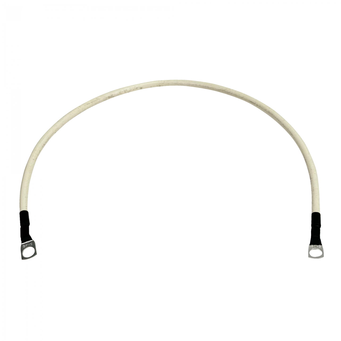 BTW158 Cable 50cm 13,3mm² Calibre 6AWG Blanco 8mm-Diámetro-Terminal 0,5 metros