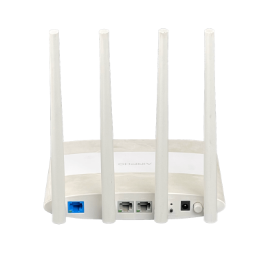 AR-W400 USADO AIRPHO Router WiFi de 2 puertos a 100Mbps, 1 WAN, AC1200 banda dual 5GHz y 2,4GHz, necesita fuente PST-1012