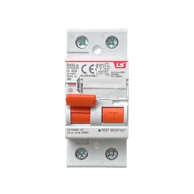 DIFERENCIAL-40A 2x40A 2P 30mA Interruptor Diferencial BTDIN Proteccion RKN