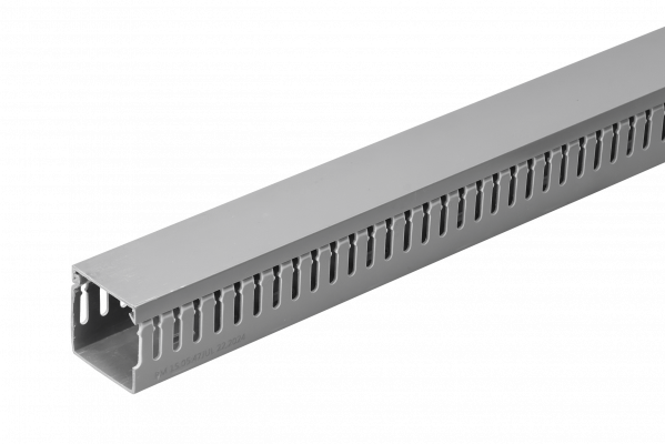 RAD-E4 Canaleta Ranurada 2mt x 40x40mm Gris para Tablero Electrico