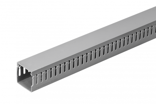 RAD-E4 Canaleta Ranurada 2mt x 40x40mm Gris para Tablero Electrico