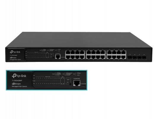 TL-SG3428MP-LIQ USADO TP-LINK RS232 SIN POE 4-SFP 320W-tot Conmutador Gestionable Omada