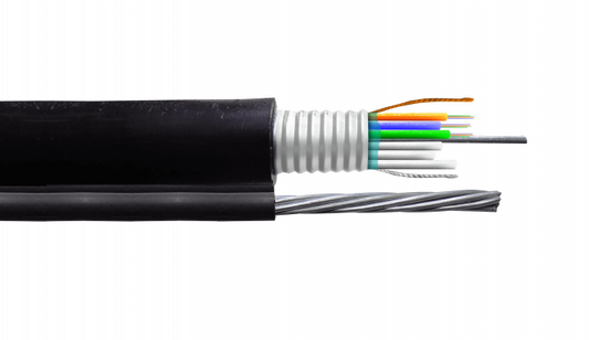 CFS812 SM 12-Fibra-G652D 3-Minitubo 1-mt Figura8 Negro Exterior Portante7x1mm