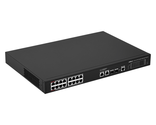 S4220 DAHUA 18-1000(16-PoE-af/at/bt) 2-SFP 190W L2 Consola Switch Administrable Rack