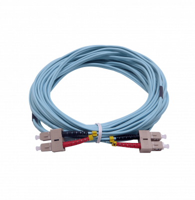 JF3CC10 10 metros SC-SC OM3 Multimodo MM Dúplex Cable de Fibra 3.0mm 50/125µm LSZH