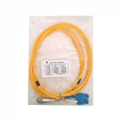 JFSTC3 Cable de Fibra Óptica Monomodo Dúplex ST/UPC-SC/UPC de 3 metros 9/125µm 3mm