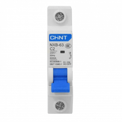 AUTOMATICO-2A Interruptor magnetotérmico unipolar 2A 6kA 230/400V curva C modelo NXB-63