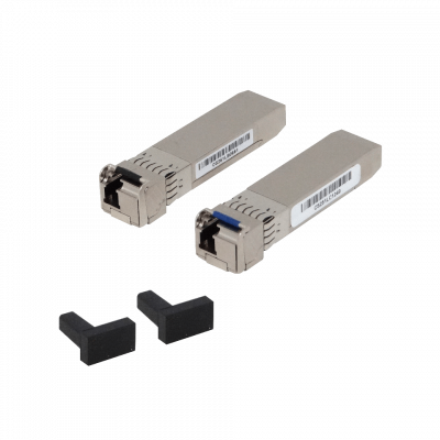 XS+2733LC15D MIKROTIK 1-LC Transceptor bidireccional SFP28 25G compatible SFP+ 10G alcance 15km par 1270/1330nm monomodo