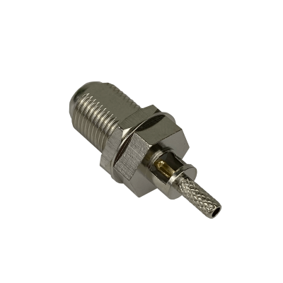 FH1C Conector coaxial crimpeable hembra tipo F para cable RG316, compatible con RG174, referencia CA100