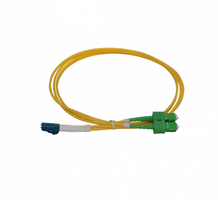 JFSAL1 1mt SC/APC-LC/UPC Monomodo SM Dúplex Latiguillo de Fibra Óptica 9/125um 3mm