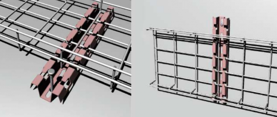 ESCAM-W LINKCHIP Soporte de Base 125x7x3cm para Bandeja Portacables Tipo Malla de Alambre