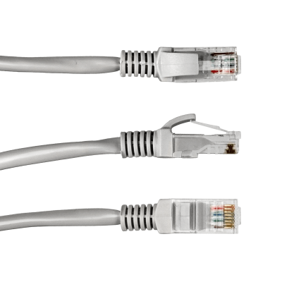 CPG-3 Cable de Parcheo Cat5E Gris Moldeado Multifilar de 3 Metros 300cm