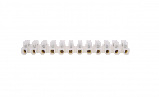 REGLETA-10A 10-Ampere 1,5mm2 12-Pares Regleta-Tornillos 380V 10A-Max 111x18x12mm