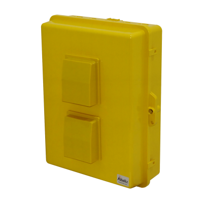 NP171406YV ALTELIX Con Rejilla Amarilla 432x355x152mm IP55 Cofre de Exterior NEMA3 PC+ABS
