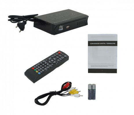 DK-900HD Sintonizador TV Digital Lector-USB 2-F-Hembra 7-RCA-H HDMI req-Antena