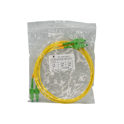 JFSAA2 Cable de Fibra Óptica Monomodo Dúplex SC/APC-SC/APC de 2 metros, 9/125µm, cubierta LSZH