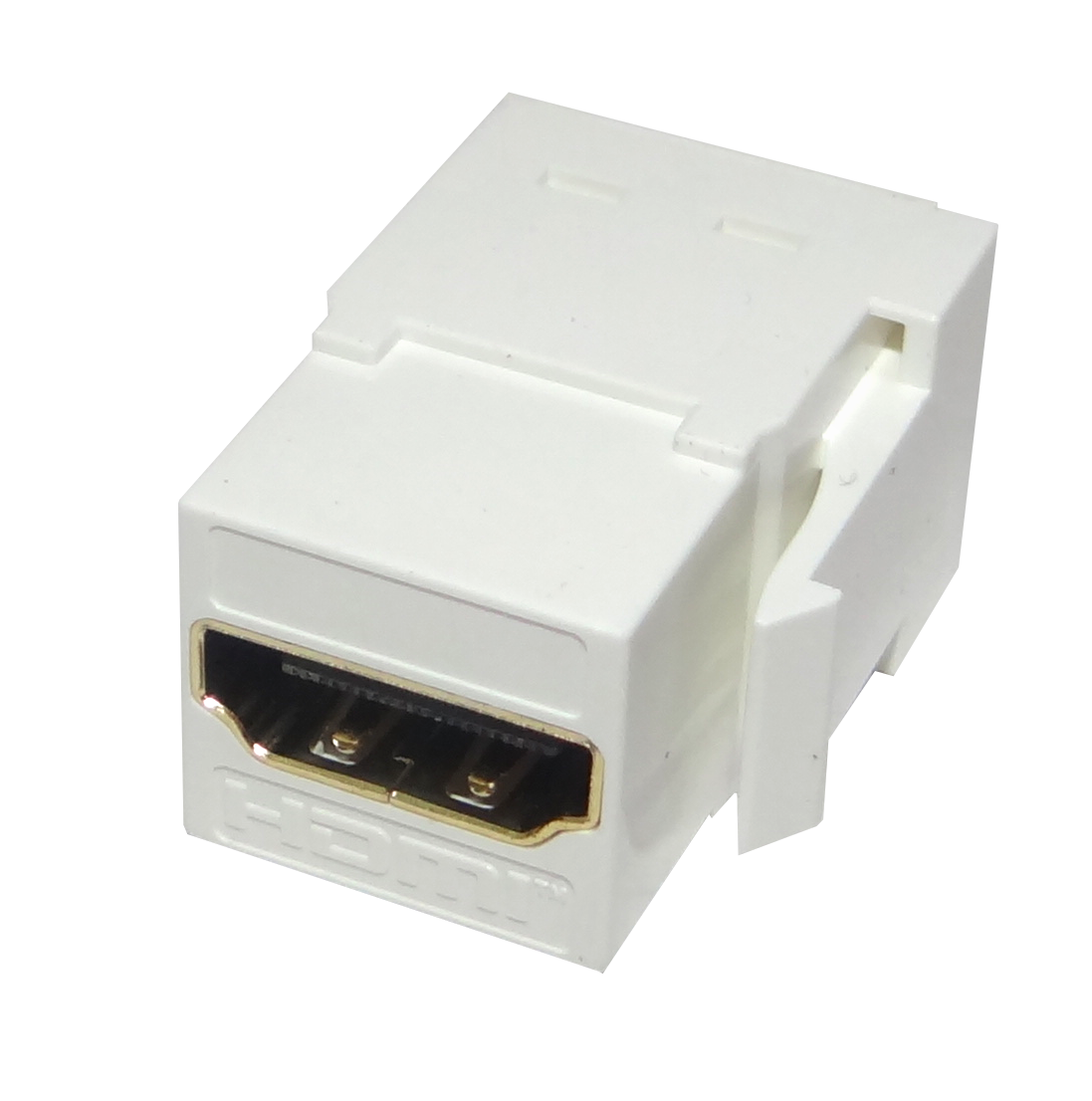KHWL Adaptador Keystone HDMI Hembra-a-Hembra Color Blanco