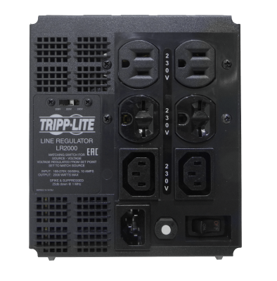LR2000 TRIPPLITE 2000W Estabilizador de Voltaje 6 tomas C13 Rango 168-278VAC