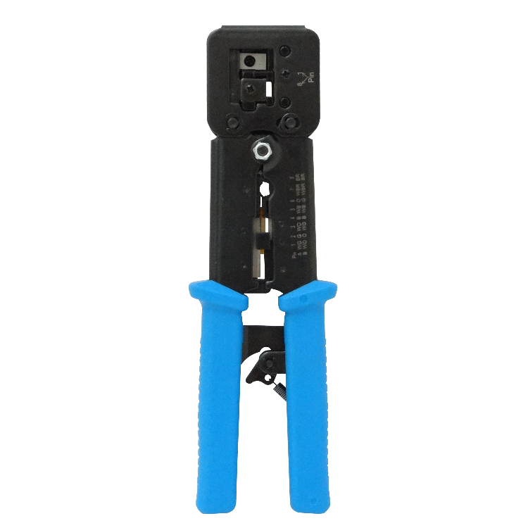 CRIMP-EZ Tenaza ponchadora profesional para conectores RJ45, RJ12 y RJ11, compatible con fichas 6 y 8 posiciones